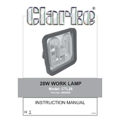 Clarke 4002905 CTL28 28W Work Lamp manual cover