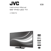 JVC LT-55E73 manual cover