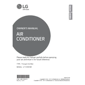 LG LT1430CNR LT1430CNR.AT3AUSB Air Conditioner manual cover