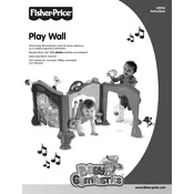 Fisher Price Mattel Baby Gymtastics Play Wall H5704 Toy manual cover