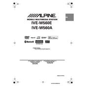 Alpine IVE-W560A manual cover