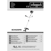 Scheppach BCH5200PB 5910705903 Brush Cutter manual cover