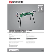 Parkside PUG 1600 A1 39071139915 IAN 315334 Saw Stand manual cover