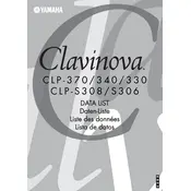 Yamaha Clavinova CLP-330 Piano manual cover