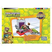 Mega Bloks Mattel Half-Shell Heroes DMW49 Construction Set manual cover