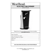 West Bend L5384 77200 Can Opener manual cover