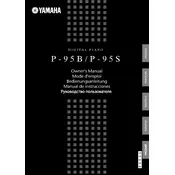 Yamaha P-95B Piano manual cover