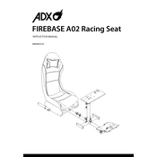 ADX ARSFBA0222 FIREBASE A02 Racing Seat manual cover