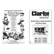 Clarke 6010350 MIG190T Turbo Mig Welder manual cover