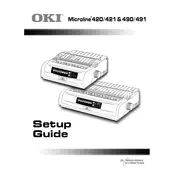 Oki Microline 420 Printer manual cover