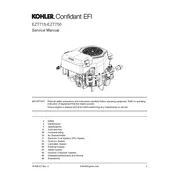 Kohler EZT725 Engine manual cover