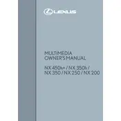 Lexus NX Multimedia 2021 SUV manual cover