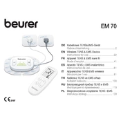 Beurer EM 70 Wireless Muscle Stimulation Device manual cover