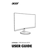 Acer Nitro XZ0 XZ270X Monitor manual cover