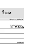 Icom IC-M45A Transceiver manual cover