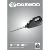 Daewoo Electric Knife SDA1806 Knife manual cover