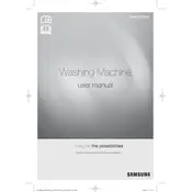 Samsung WA40J3000AW Washing Machine manual cover