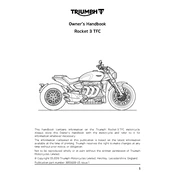 Triumph Rocket 3 TFC 2020 Motorcycle manual cover