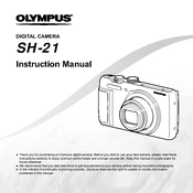 Olympus SH-21 manual cover