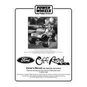 Power Wheels Mattel Ford Off Road 75548 Toy manual cover