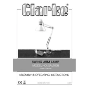 Clarke 5460542 SAL100B Swing Arm Lamp manual cover