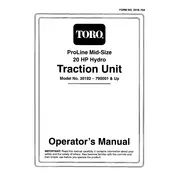 Toro ProLine 30192 Mower manual cover