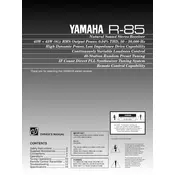 Yamaha R-85 Receiver manual cover