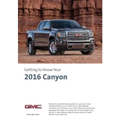 GMC Canyon 2016 manual cover