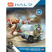 Mega Construx Mattel Halo Forgehog VS Banished Goliath FVK36 Construction Set manual cover