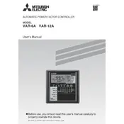 Mitsubishi VAR-6A Controller manual cover