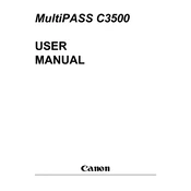 Canon MultiPASS C3500 manual cover