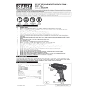 Sealey CP20VIW Impact Wrench manual cover