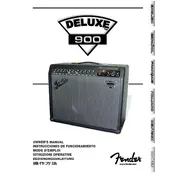 Fender Deluxe 900 2367201940 110V 60Hz TW Amplifier manual cover