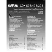 Yamaha CDX-393 Disc Player manual cover