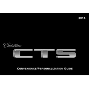 Cadillac CTS 2015 manual cover