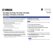 Yamaha HTR-4072 Firmware manual cover