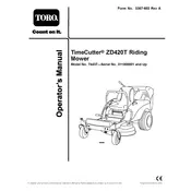 Toro TimeCuter ZD420T 74437 Mower