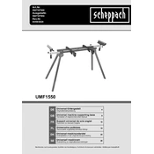 Scheppach UMF1550 5907107900 Saw Stand manual cover