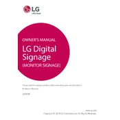 LG 22SM3B 22SM3B-B.AUS Signage manual cover