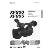 Canon XF205 manual cover