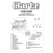 Clarke 4501505 CWB1205P Workbench manual cover