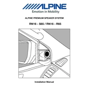 Alpine RN16-S65 manual cover