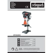 Scheppach DP18VARIO Black Switzerland 5806802903 Drill manual cover