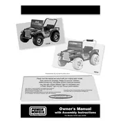 Power Wheels Mattel Lil Jeep Blue C0729 Toy manual cover