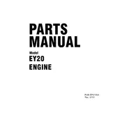 Subaru EY20 Engine manual cover