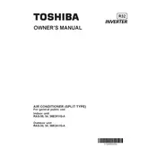 Toshiba RAS-30E2AVG-A Air Conditioner manual cover