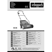 Scheppach SC36 5912005952 Scarifier manual cover