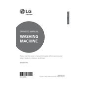 LG WM3997HWA WM3997HWA.ABWEEUS Washing Machine manual cover