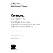 Kenmore DS4065 Vacuum manual cover