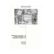 Brandt BFC8632NW Refrigerator manual cover